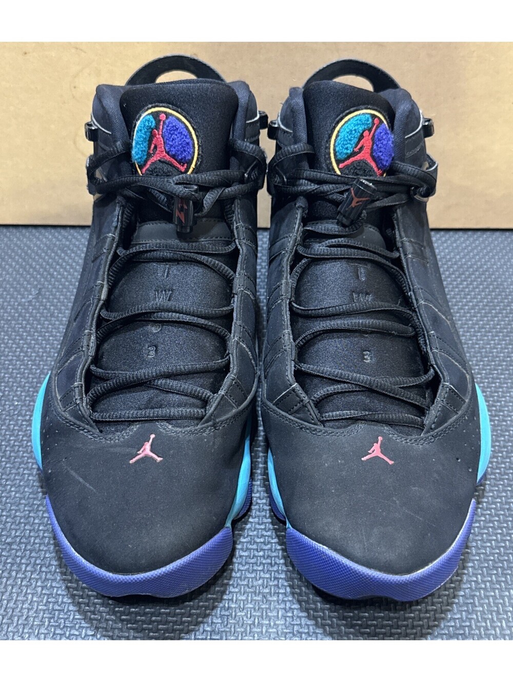 RARE DEADSTOCK AIR JORDAN "Aqua" 6 Rings US Size 12 Shoes